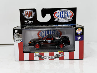 M2 Machines NHRA 70 Years 1987 Ford Mustang GT CHASE 1:64 Diecast