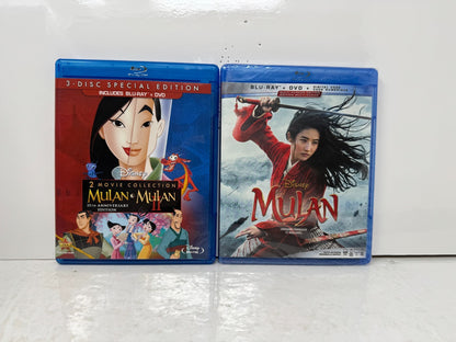 Mulan (Blu-ray) Disney Animated & Live Action 2-Movie Collection Set