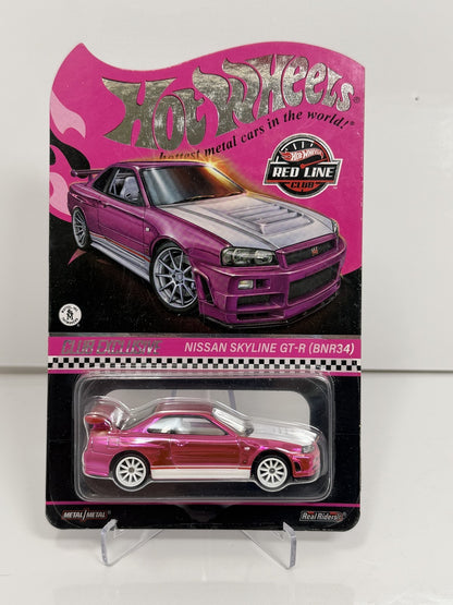Hot Wheels RLC Red Line Club Nissan Skyline GT-R BNR34 Club Excl. 1:64 Diecast