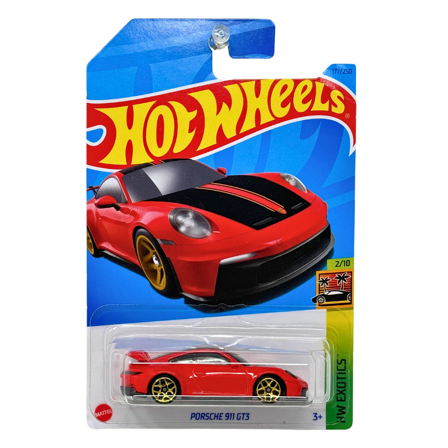 Hot Wheels HW Exotics Porsche 911 GT3 1:64 Diecast Red