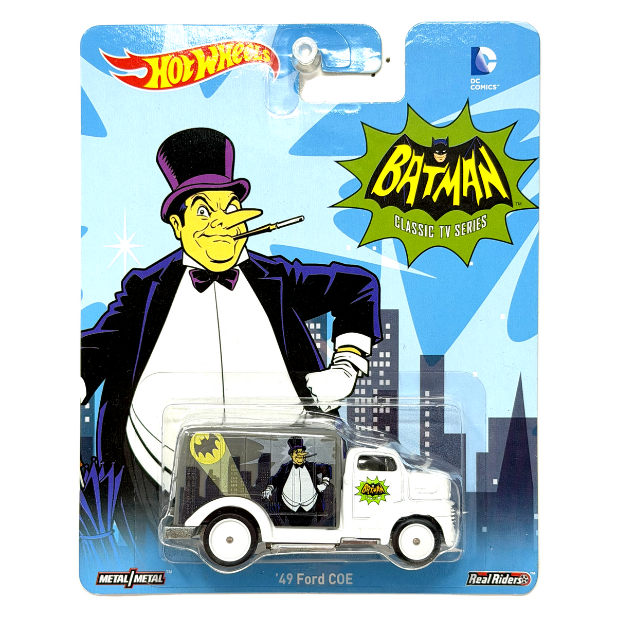 Hot Wheels Batman Classic TV Series 1949 Ford COE 1:64 Diecast Real Riders
