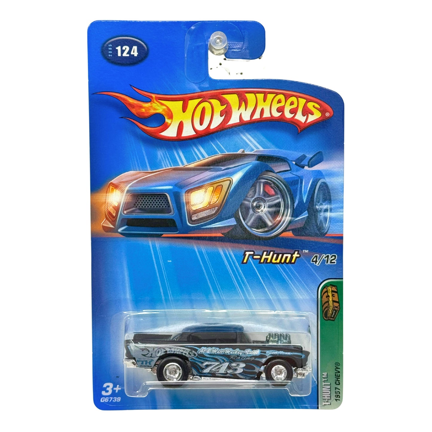 Hot Wheels T-Hunt 1957 Chevy 1:64 Diecast Real Riders