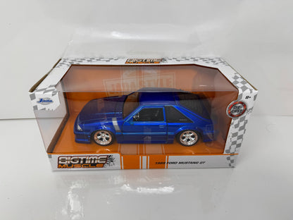 Jada Bigtime Muscle 1989 Ford Mustang GT Blue MiJo Exclusive 1:24 Diecast