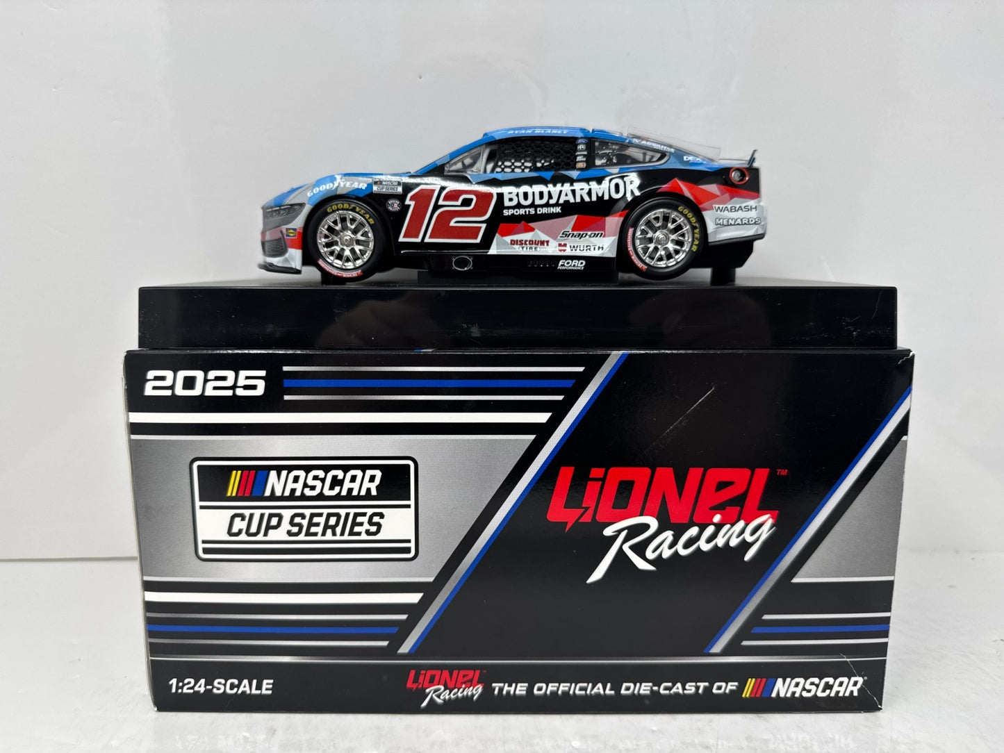 Lionel Nascar #12 Ryan Blaney BodyArmor Chill 2025 Mustang 1:24 Diecast