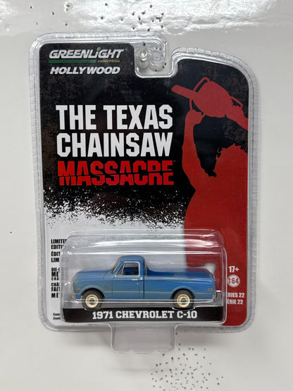 Greenlight Hollywood The Texas Chainsaw Massacre 1971 Chevrolet C-10 164 Diecast