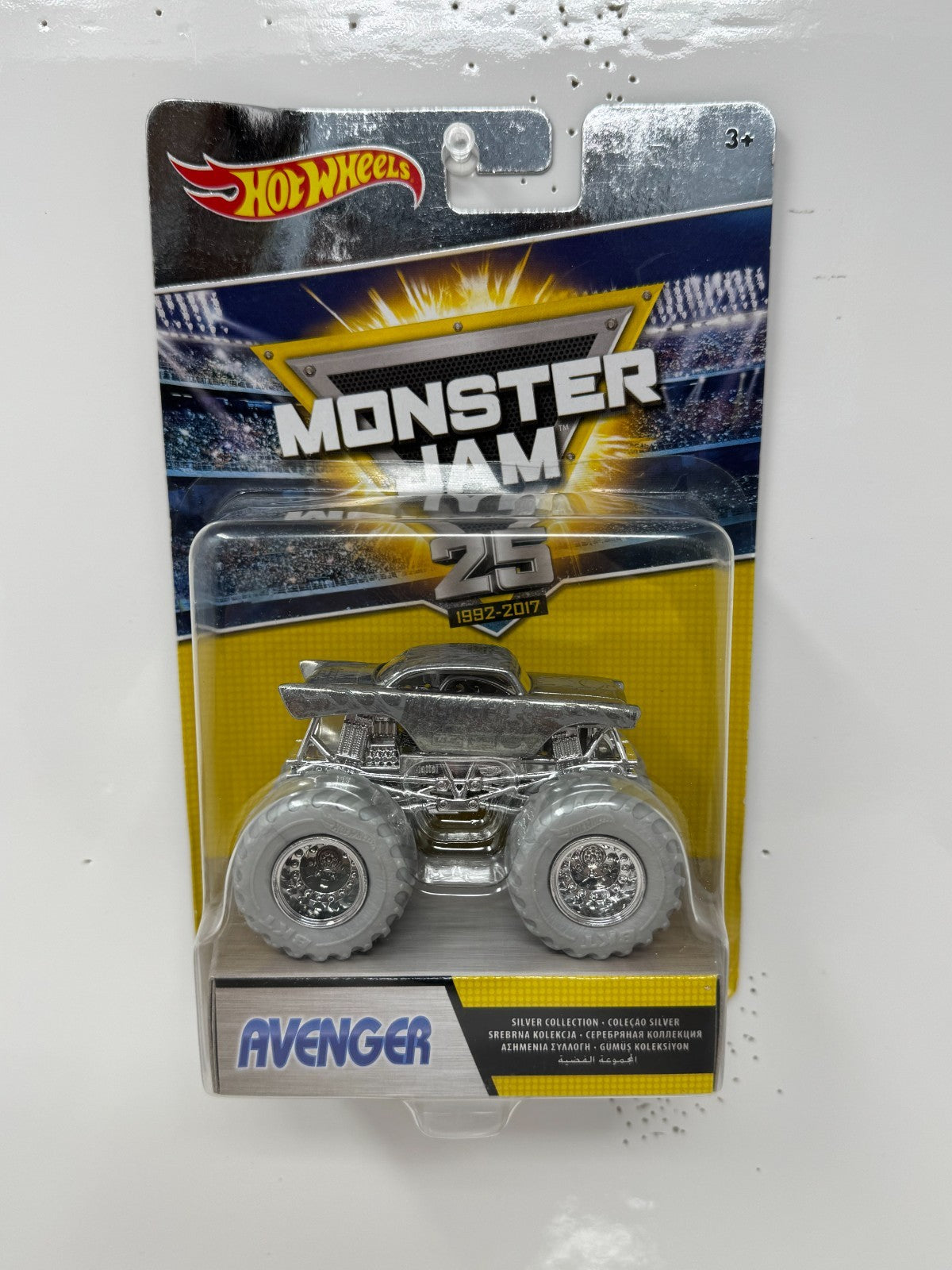 Hot Wheels Monster Jam 25th Anniversary Avenger Silver Collection 1:64 Diecast