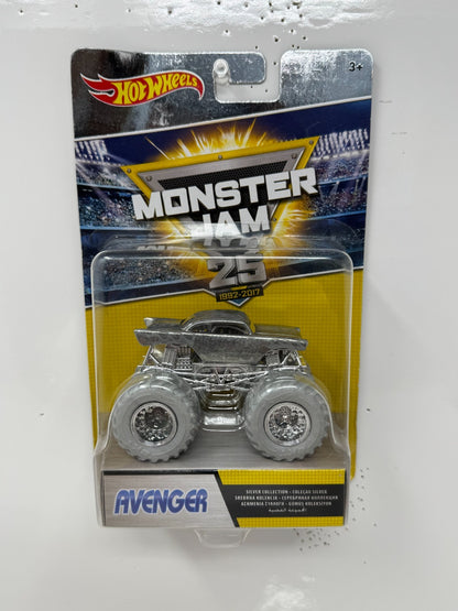Hot Wheels Monster Jam 25th Anniversary Avenger Silver Collection 1:64 Diecast