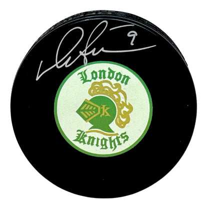 Darryl Sittler London Knights Signed NHL Autograph Puck Silver Auto