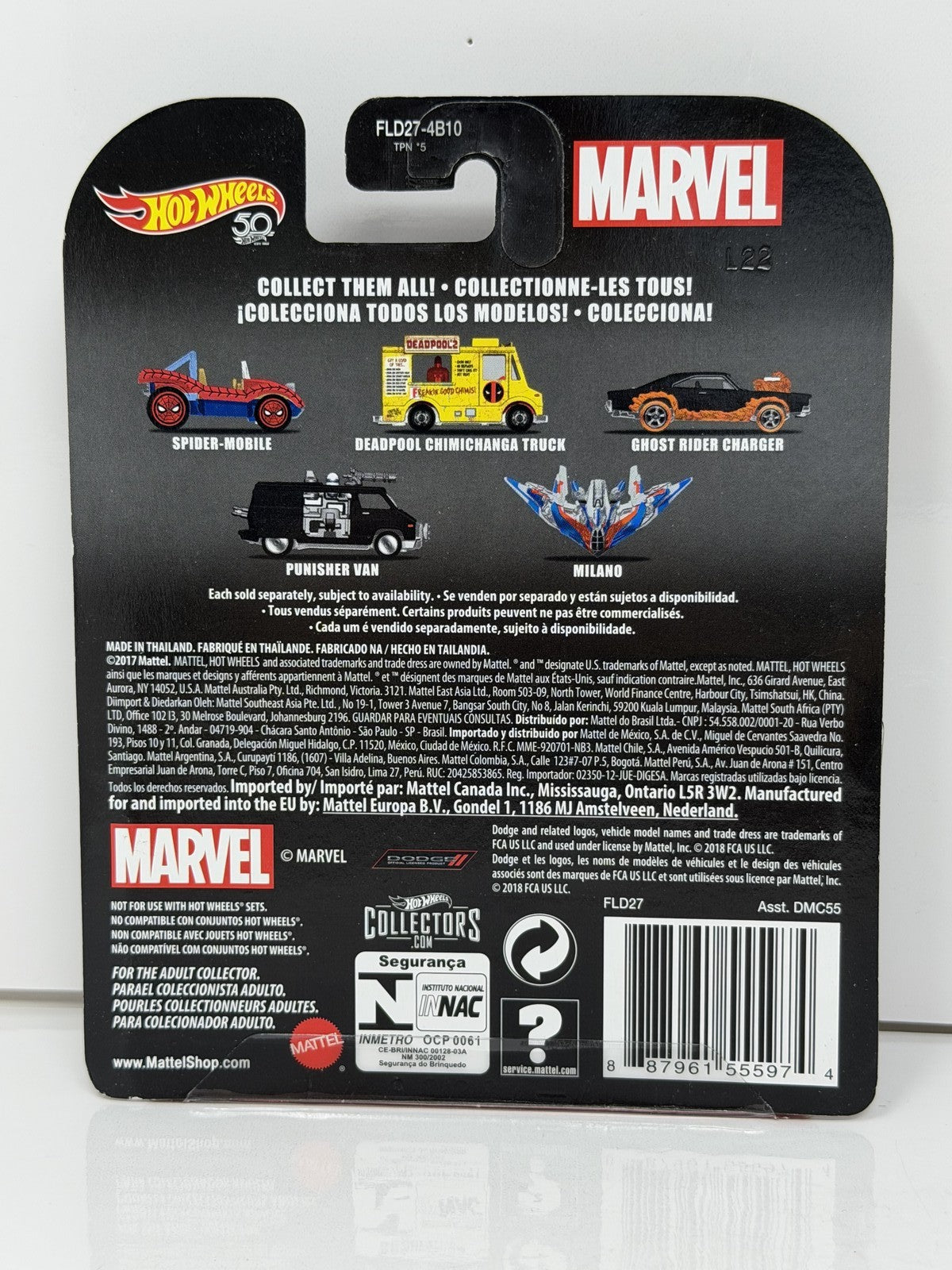 Hot Wheels Retro Entertainment Marvel Deadpool Chimichanga Truck 1:64 Diecast
