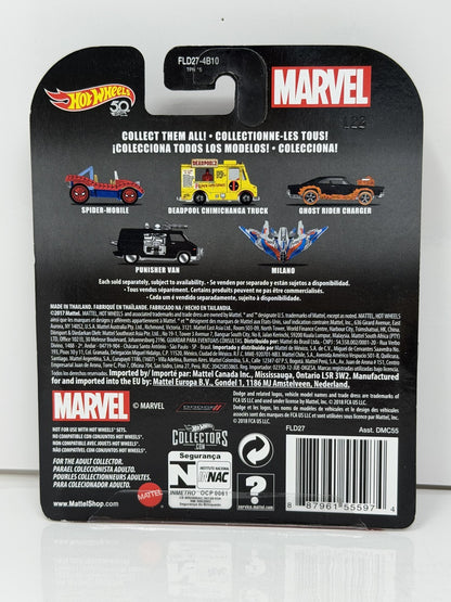 Hot Wheels Retro Entertainment Marvel Deadpool Chimichanga Truck 1:64 Diecast