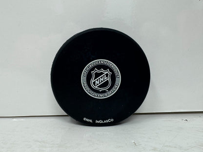Steve Bernier Florida Panthers Signed NHL Autograph Puck Silver Auto