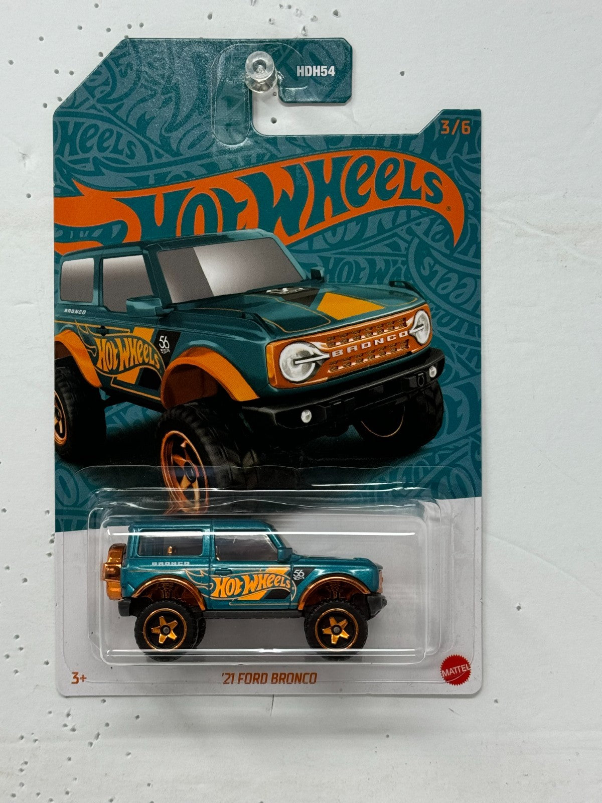 Hot Wheels Pearl and Chrome 2021 Ford Bronco 1:64 Diecast