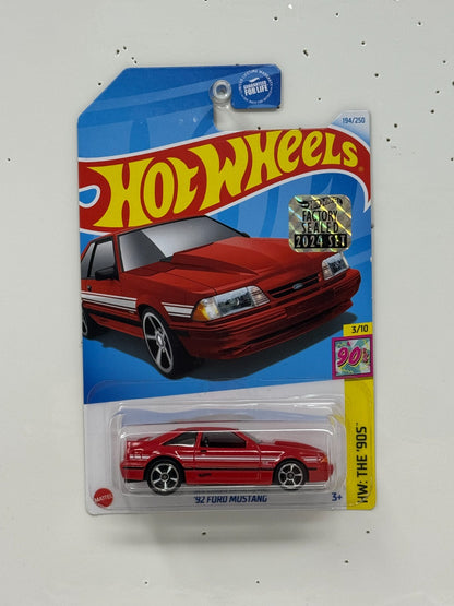 Hot Wheels The 90s 1992 Ford Mustang 1:64 Diecast Factory Sealed