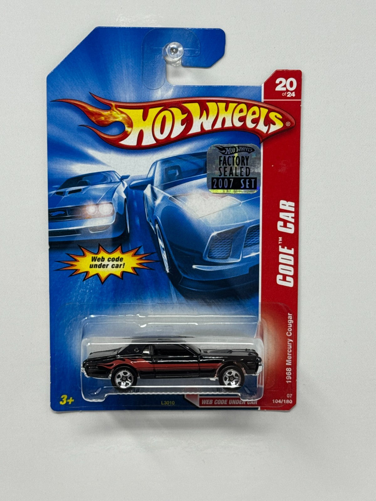 Hot Wheels Code Car 1968 Mercury Cougar 1:64 Diecast Factory Sealed