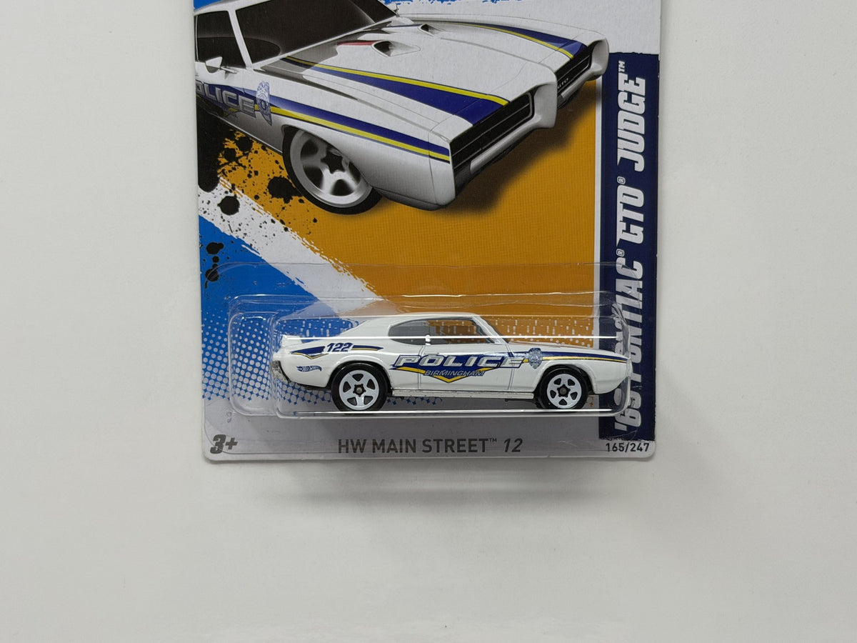 Hot Wheels HW Main Street 1969 Pontiac GTO Judge 1:64 Diecast Police V2