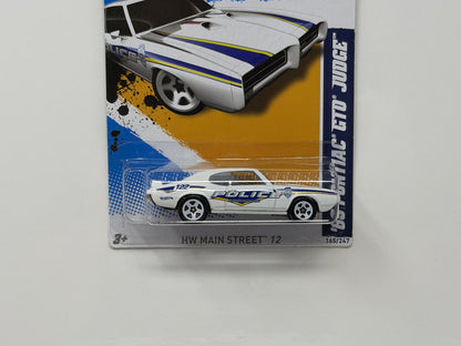 Hot Wheels HW Main Street 1969 Pontiac GTO Judge 1:64 Diecast Police V2