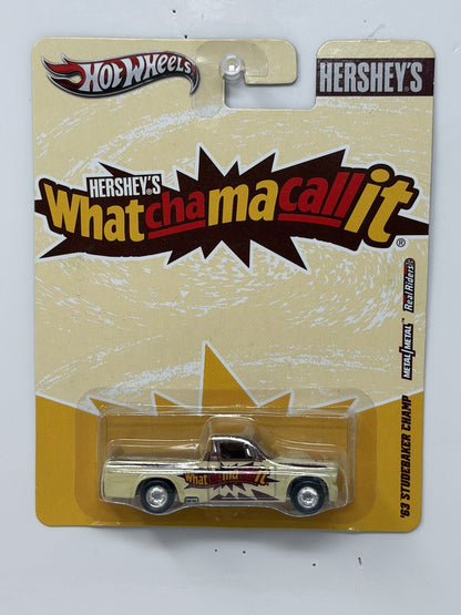 Hot Wheels Hershey's Whatchamacallit 1963 Studebaker Champ 1:64 Real Riders