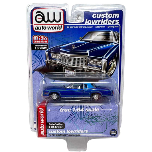 Auto World 1975 Cadillac Eldorado Custom Lowriders MiJo Exclusive 1:64 Diecast
