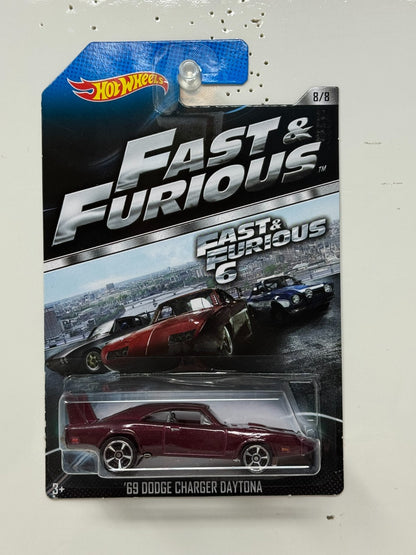 Hot Wheels Fast & Furious 1969 Dodge Charger Daytona 1:64 Diecast
