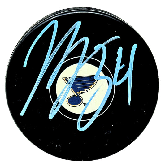 Jake Allen St. Louis Blues Signed NHL Autograph Puck Blue Auto