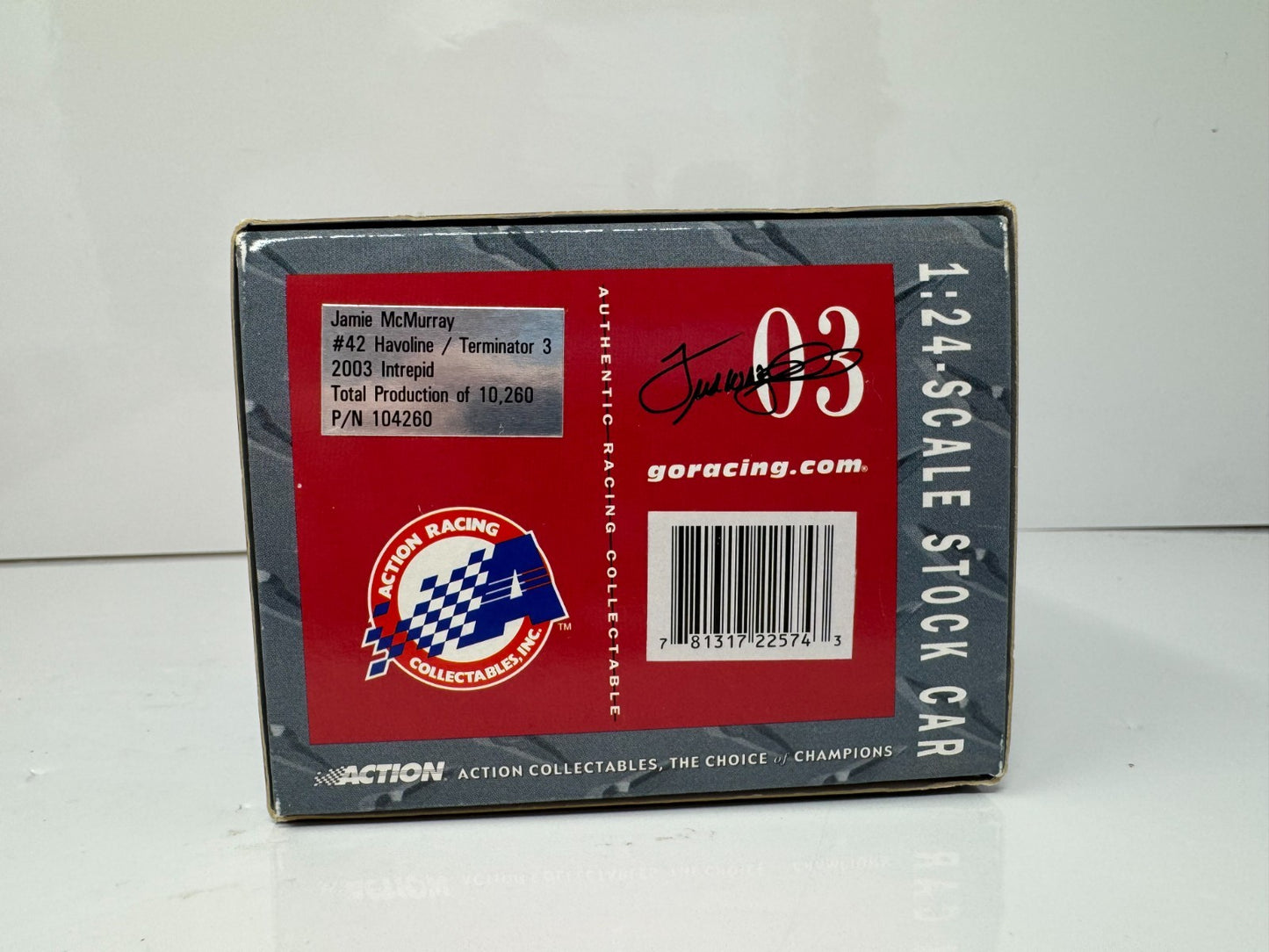 Action NASCAR Jamie McMurray #42 Terminator 3 2003 Dodge Intrepid 1:24 Diecast