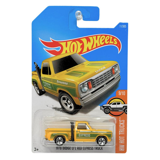 Hot Wheels Hot Trucks 1978 Dodge Li’l Red Express Truck 1:64 Diecast V5