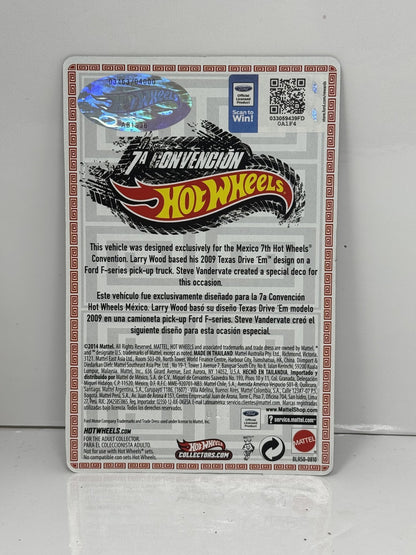Hot Wheels 2014 Mexico Convention Texas Drive 'Em 1:64 Diecast