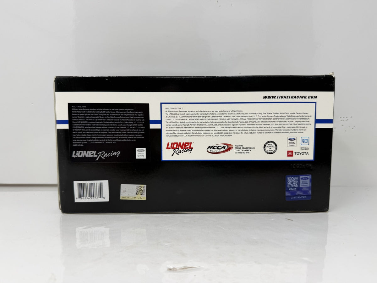 Lionel Nascar Ryan Blaney #12 Menards 2024 Ford Mustang 1:24 Diecast