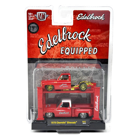 M2 Machines Auto Lift Edelbrock Equipped 1979 Chevy Silverado CHASE 1:64 Diecast