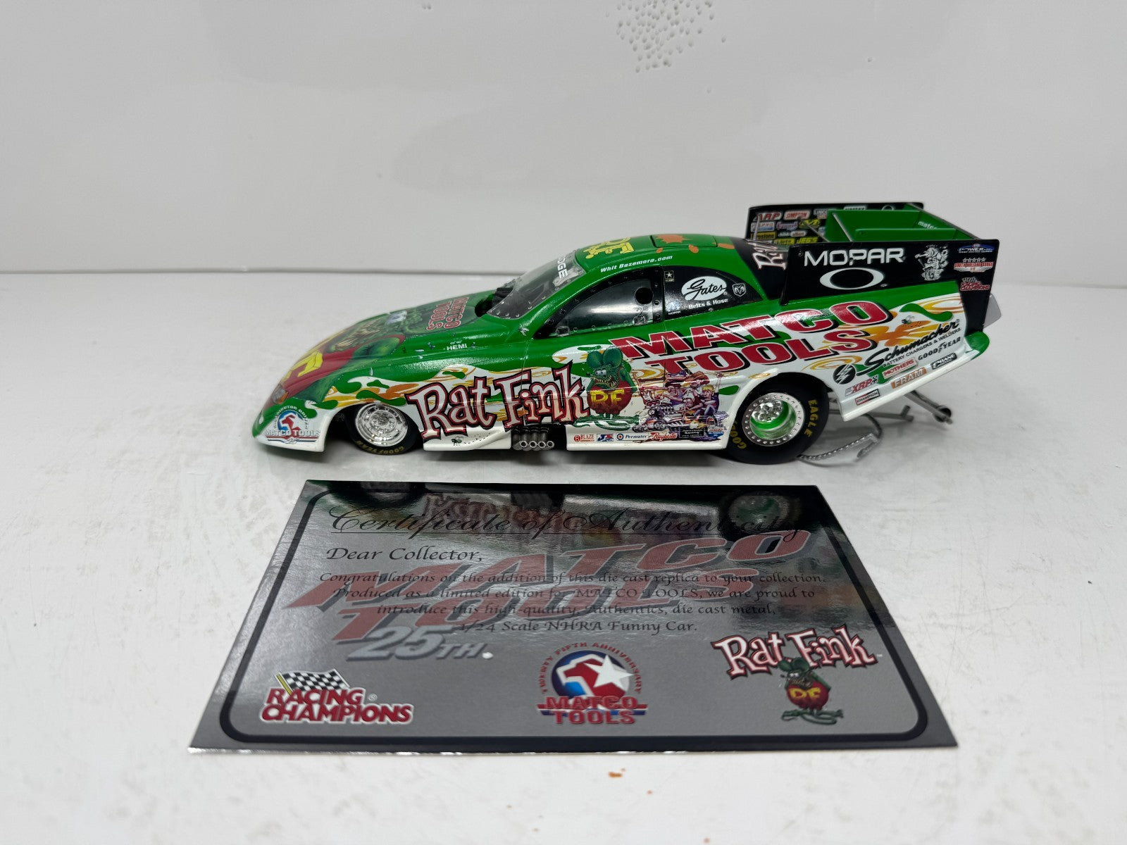 Racing Champions NHRA Matco Tools Rat Fink Dodge Funny Car 1:24