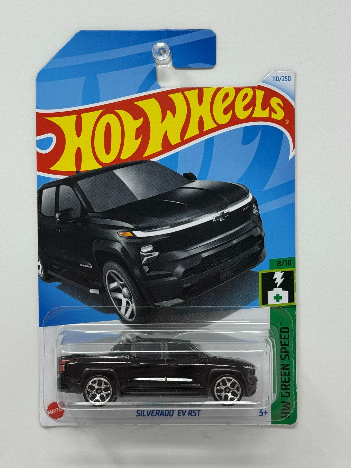 Hot Wheels HW Green Speed Chevy Silverado EV RST 1:64 Diecast