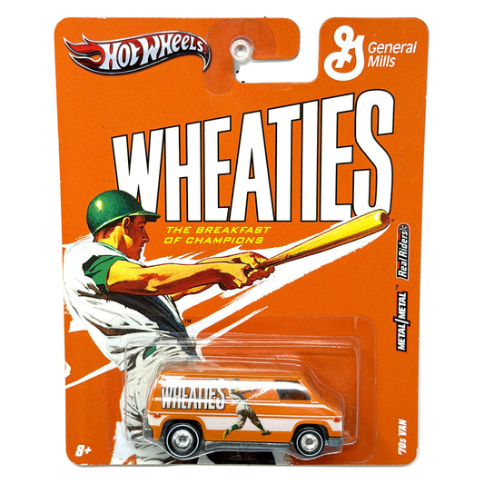 Hot Wheels General Mills Wheaties 1970s Van 1:64 Diecast Real Riders