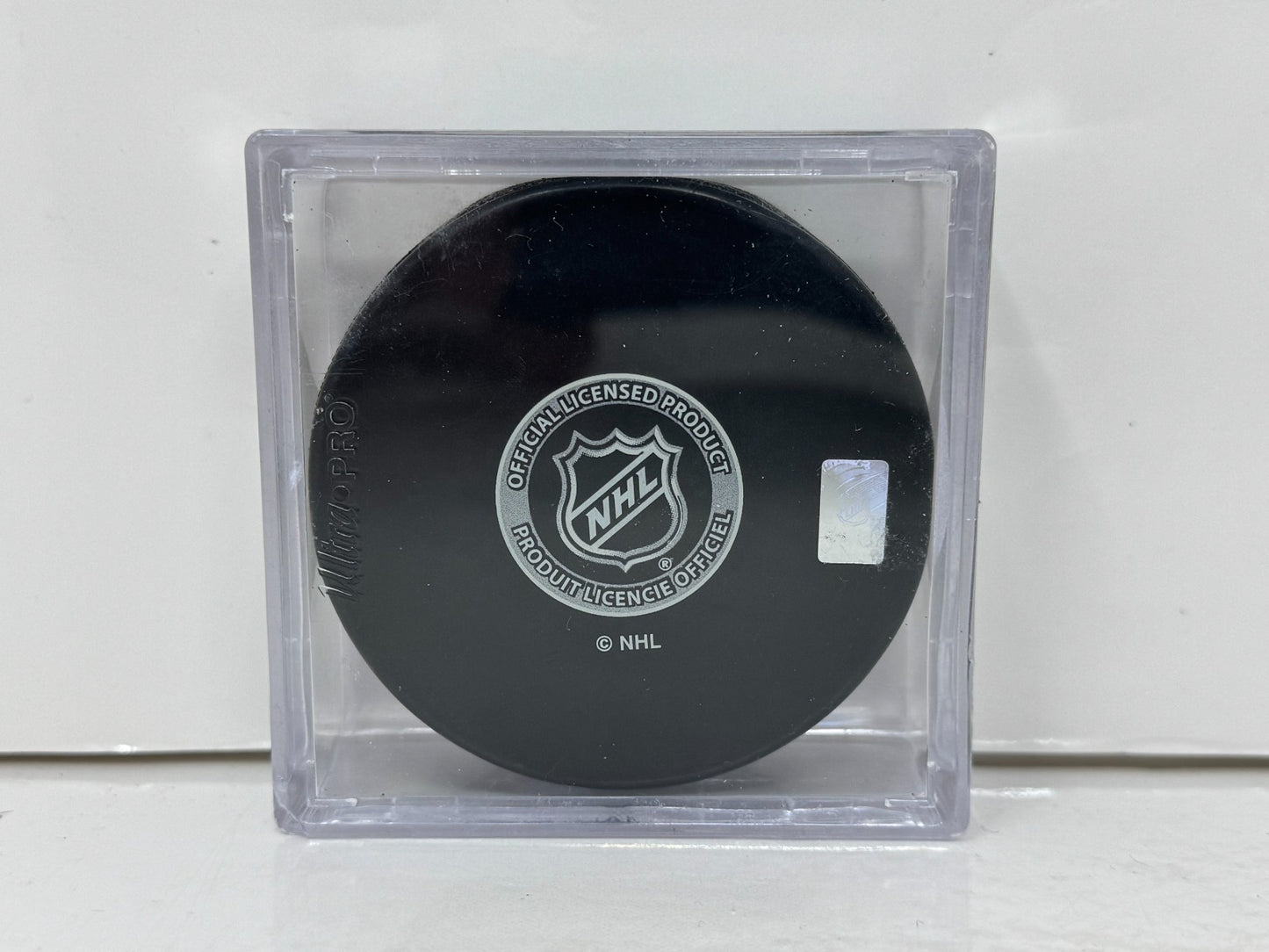 Jonathan Bernier Toronto Maple Leafs Signed NHL Autograph Puck Silver Auto