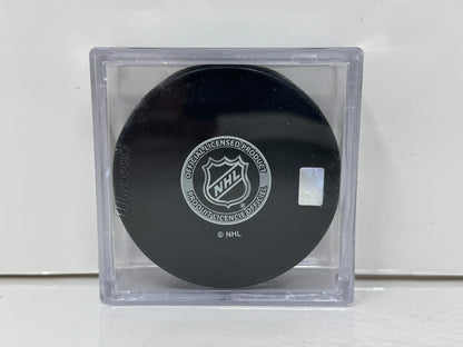 Jonathan Bernier Toronto Maple Leafs Signed NHL Autograph Puck Silver Auto