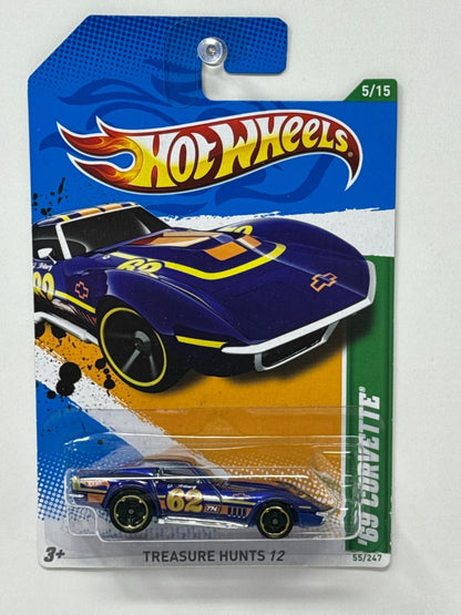 Hot Wheels Treasure Hunts 1969 Corvette 1:64 Diecast