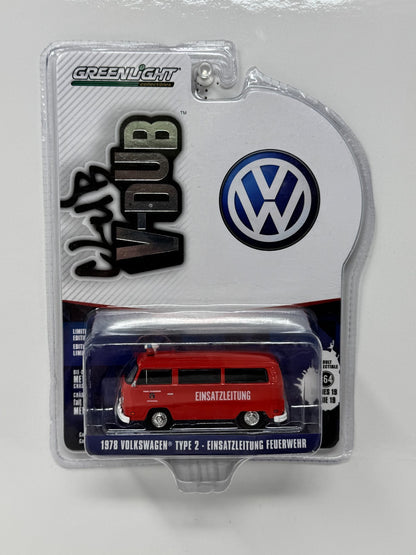 Greenlight Club V-Dub Volkswagen Type 2 Einsatzleitung Feuerwehr 1:64 Diecast