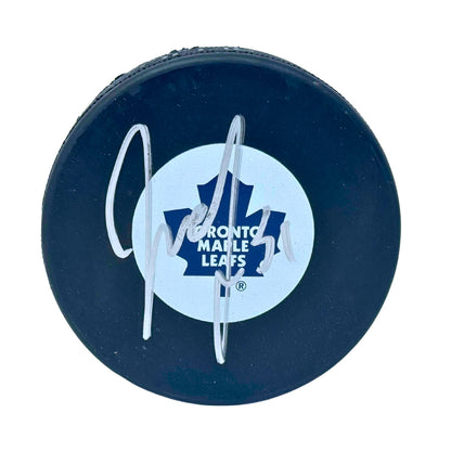 Jake Gardiner Toronto Maple Leafs Signed NHL Autograph Puck Silver Auto