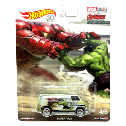 Hot Wheels Marvel Avengers Super Van 1:64 Diecast Real Riders