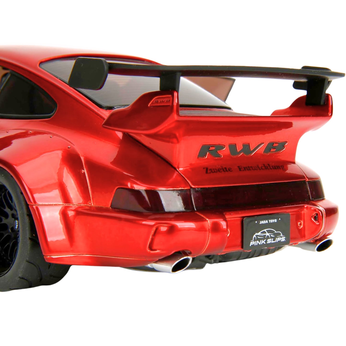 Jada Pink Slips Porsche 911 RWB Body Kit Red Chrome 1:18 Diecast