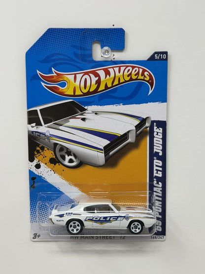 Hot Wheels HW Main Street 1969 Pontiac GTO Judge 1:64 Diecast Police V2