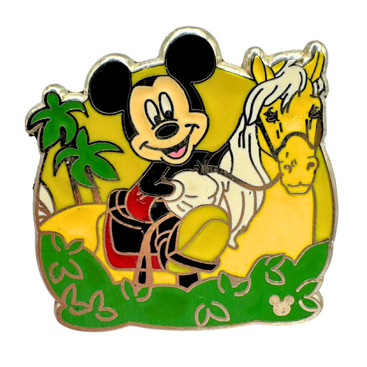 Disney Mickey Mouse Horseback Riding Recreation Hidden Mickey Trading Pin DC2S1
