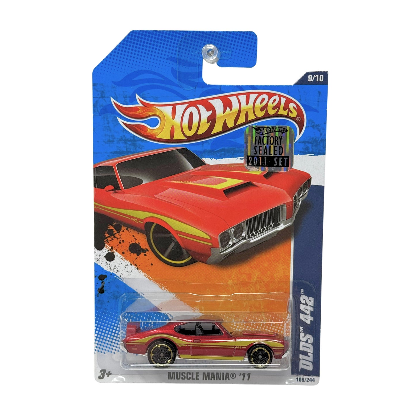 Hot Wheels Muscle Mania 1970 Oldsmobile 442 1:64 Diecast Factory Sealed Red