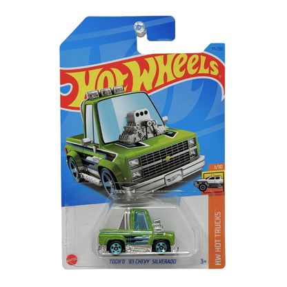 Hot Wheels HW Hot Trucks Toon'd 1983 Chevy Silverado 1:64 Diecast