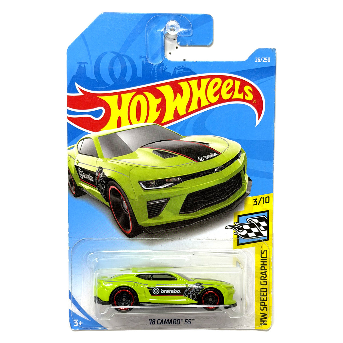 Hot Wheels HW Speed Graphics 2018 Chevrolet Camaro SS 1:64 Diecast Green