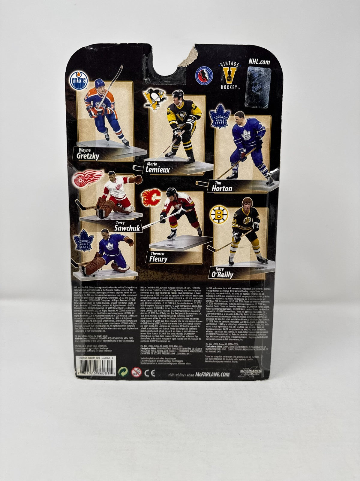 McFarlane NHL Theoren Fleury Calgary Flames Legends Series 8 CHASE Figure