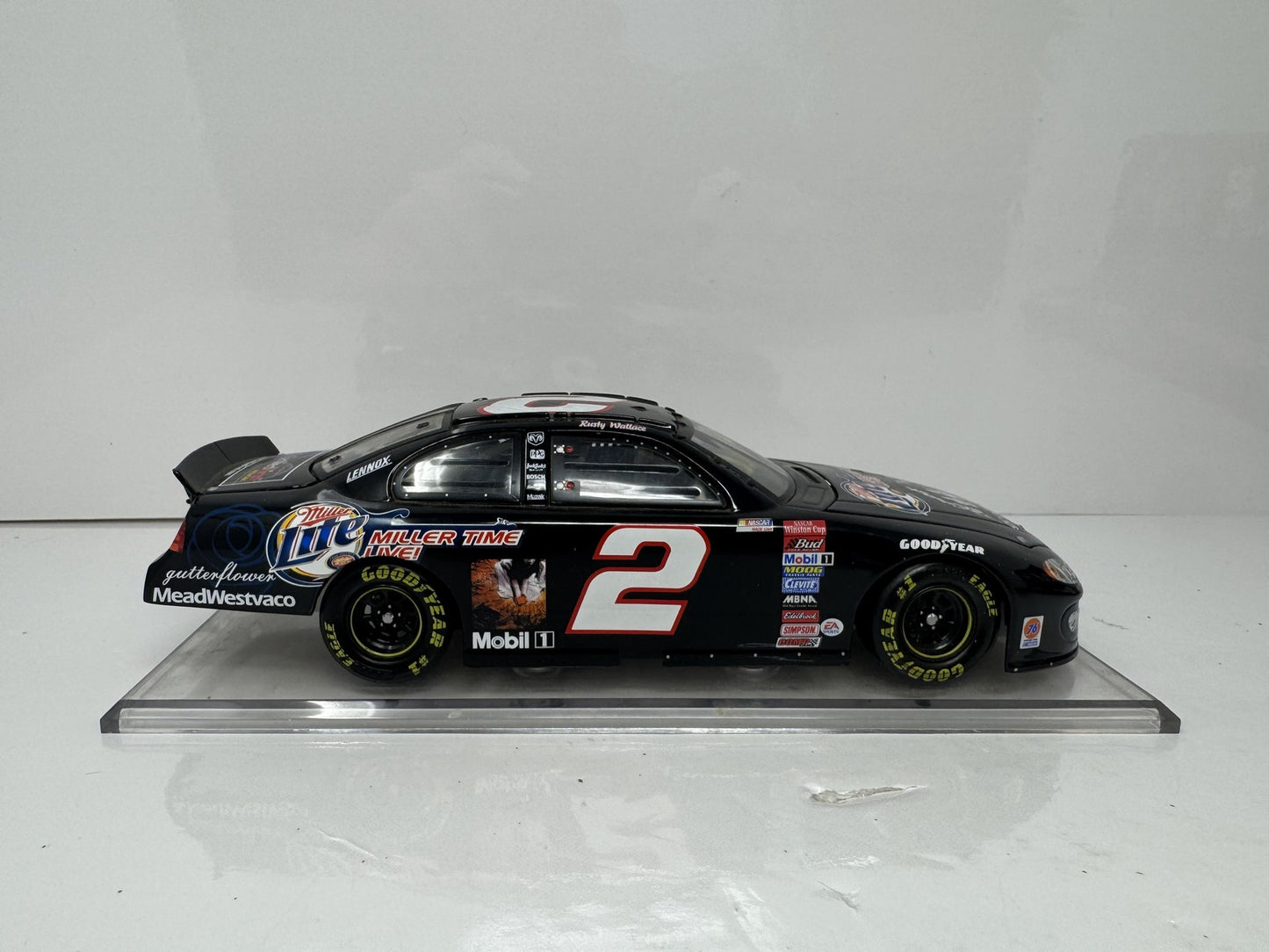 Action Nascar Rusty Wallace #2 Miller Lite Goo Goo Dolls Intrepid 1:24 Diecast