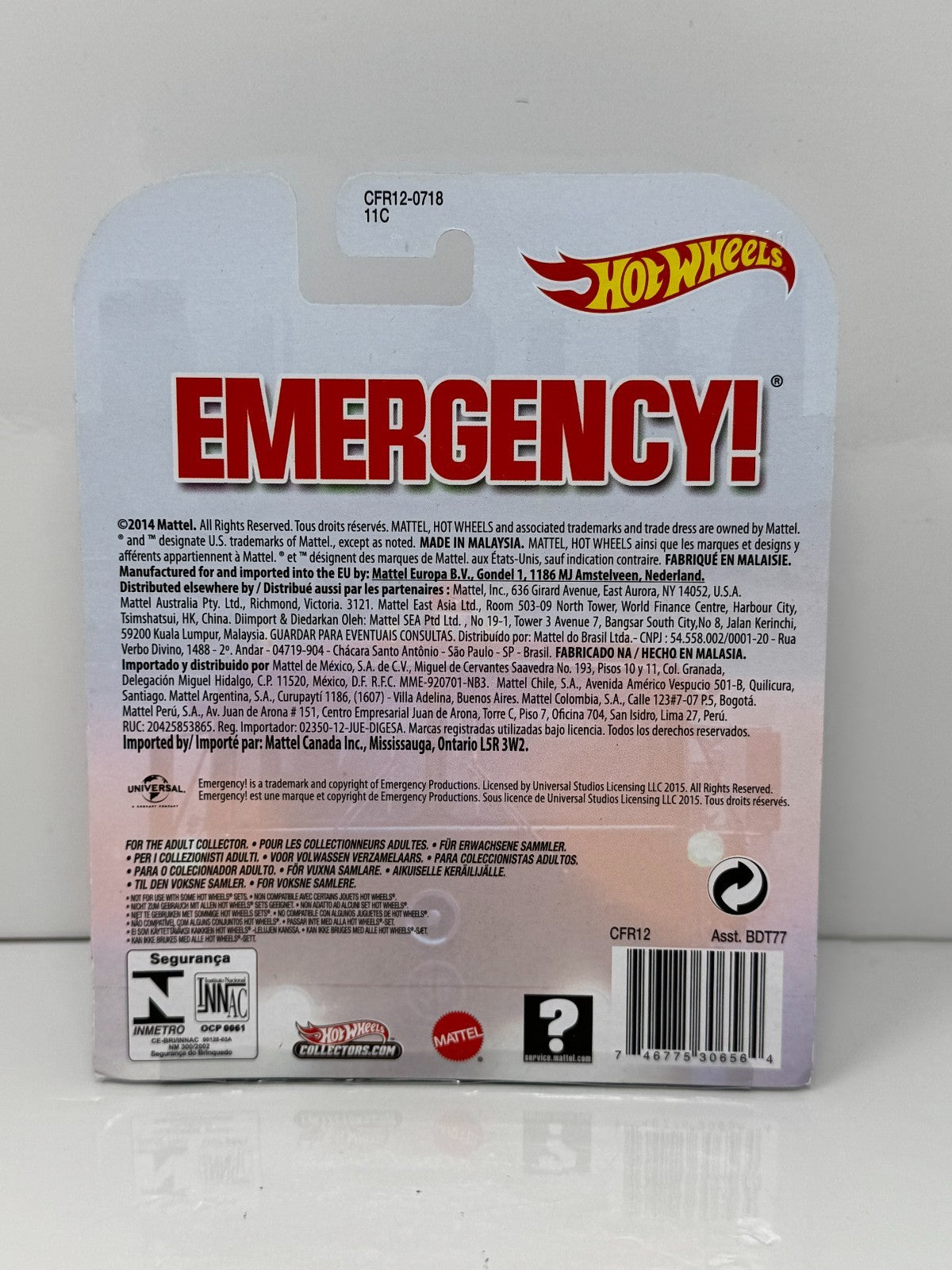 Hot Wheels Retro Entertainment Emergency! Rapid Responder 1:64 Diecast