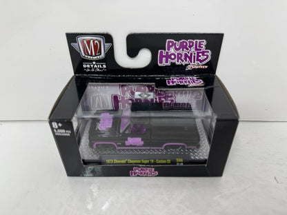 M2 Machines Purple Hornies 1973 Chevrolet Cheyenne Super 10 Custom 1:64 Diecast