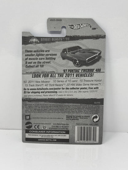 Hot Wheels Street Beasts 1967 Pontiac Firebird 400 1:64 Diecast Factory Sealed