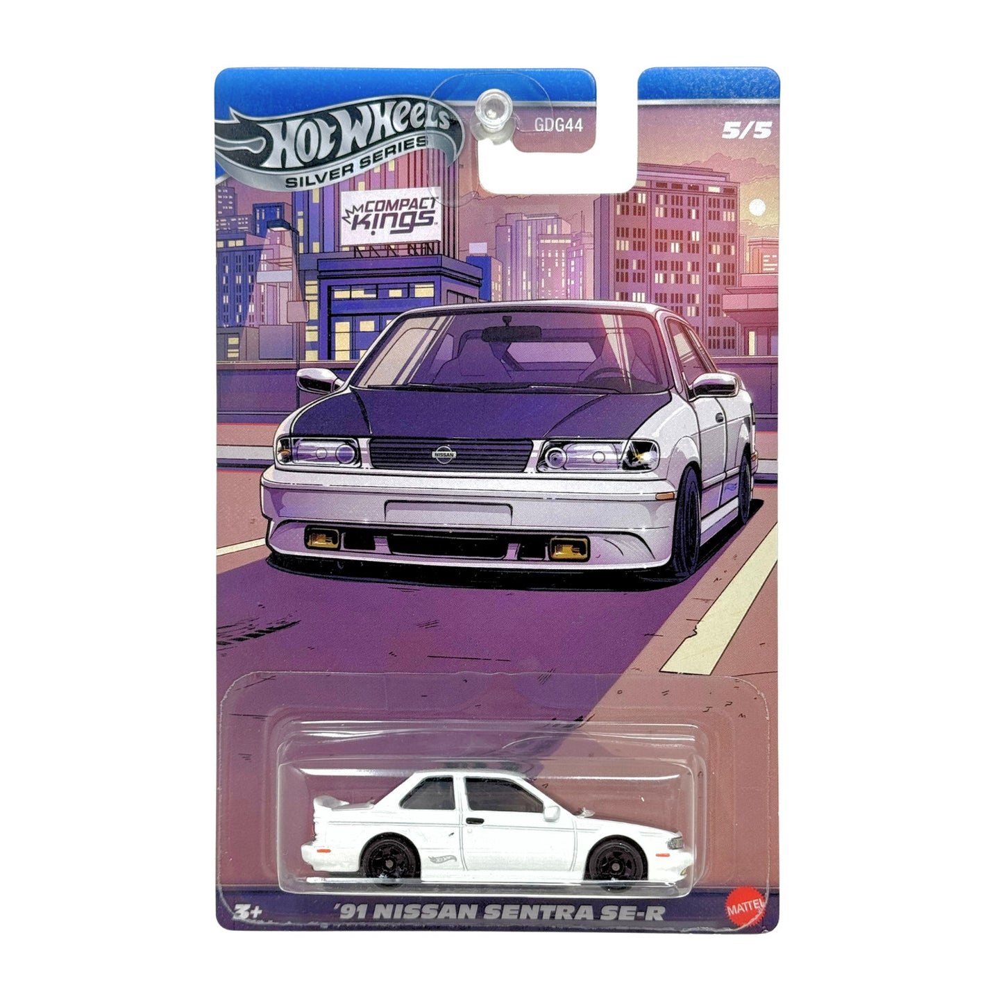 Hot Wheels Silver Series Compact Kings 1991 Nissan Sentra SE-R 1:64 Diecast